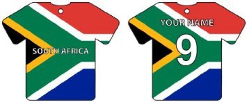 Deodorante Per Auto Personalizzato SOUTH AFRICA FLAG JERSEY