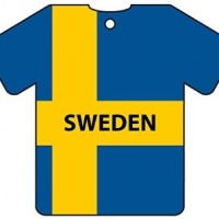 Deodorante Per Auto Personalizzato SWEDEN FLAG JERSEY