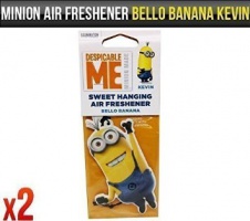 Despicable me (Cattivissimo Me) Minion Kevin Bello - profumatori per auto,fragranza alla banana,2 pezzi