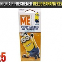 Despicable Me Minions (cattivissimo me) Kevin deodorante auto con licenza ufficiale, alla banana (5 pezzi)
