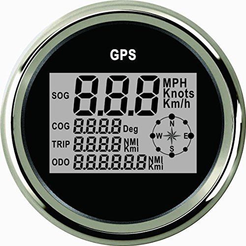 Digitale GPS tachimetro tachimetro calibro per auto moto camion yacht nave da 3 – 3/20,3 cm (85 mm) 9 – 32 V