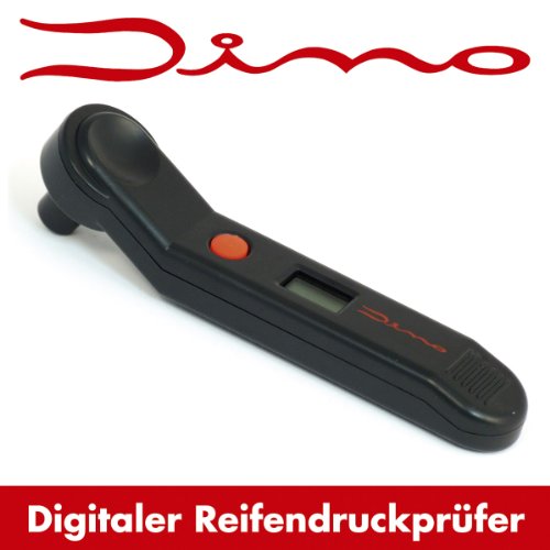 Dino 130006 manometro digitale per pneumatici con display LCD, batteria inclusa