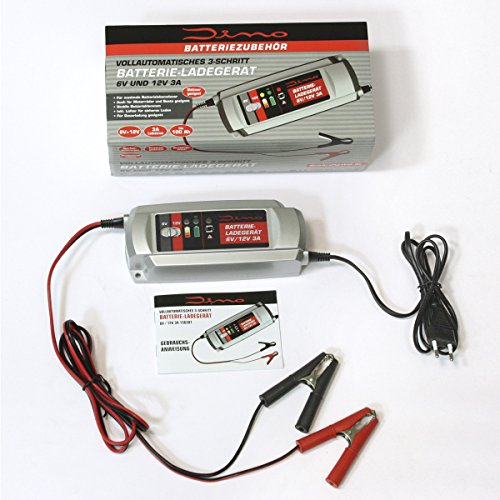 Dino potente caricabatterie 6V/12V 3A per Auto e Moto, batterie al piombo, normale aperto