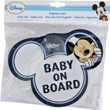 Disney Segnale Auto "Baby On Board" Topolino