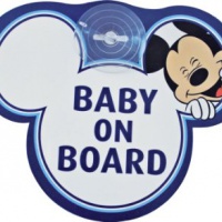Disney Segnale Auto "Baby On Board" Topolino