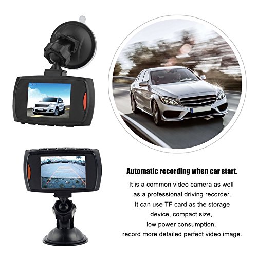 Display LCD da auto a LED per videocamera Dash Cam da 2,7 pollici con telecamera per auto DVR HD
