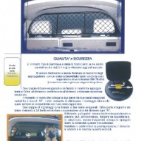 Divisorio Griglia Rete Divisoria per auto originale Ergotech RDA65-XS8, per trasporto cani e bagagli.