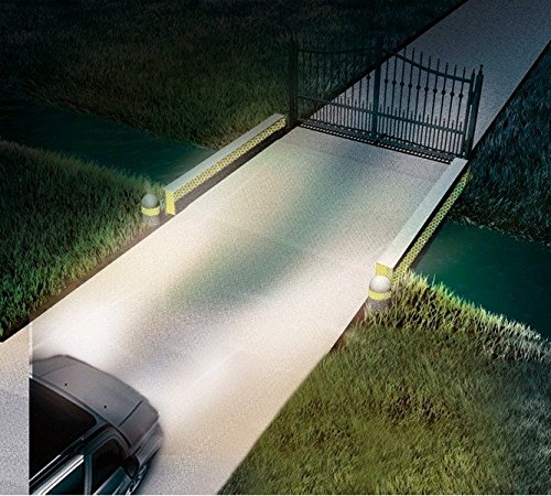 DOBO® Nastro Adesivo riflettente rifrangente catarifrangente riflette la luce diretta ottimo per segnalazione camion auto cancelli e bordi rigidi - 25 metri (Frecce - Nero su Giallo)