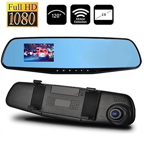 DOBO® Specchietto retrovisore con telecamera scatola nera registrazione auto schermo