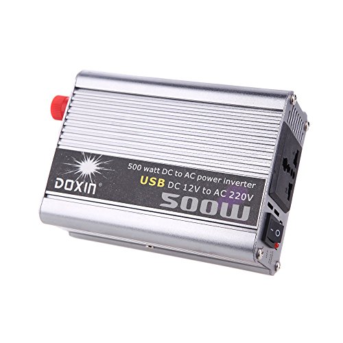 DOXIN 500W Watt DC 12V a 220V AC + USB Auto Potenza Inverter