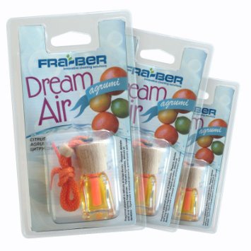 DREAM AIR AGRUMI CONFEZIONE 3 PEZZI - Profumatore / Deodorante per auto e ambienti.