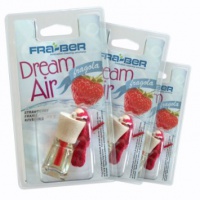 DREAM AIR FRAGOLA CONFEZIONE 3 PEZZI - Profumatore / Deodorante per auto e ambienti.