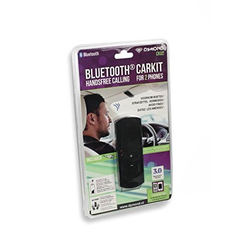Dymond dyck02 Kit vivavoce auto Bluetooth Parasole per Smartphone/Tablet Nero