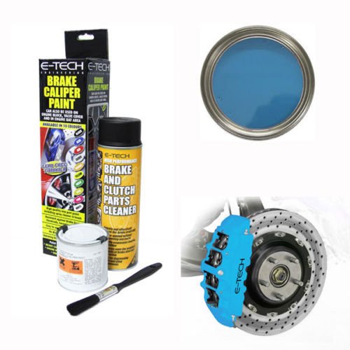 E-Tech pinza freno Paint – cielo blu – completo kit Inc Paint/Cleaner & Brush