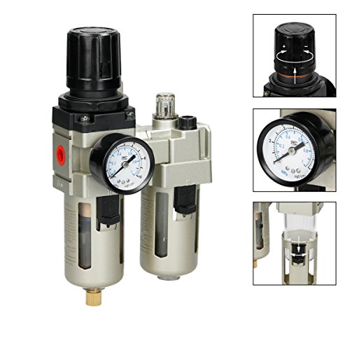 ECD Germany Regolatore Pressione Compressore Separatore Acqua / Olio 1/4