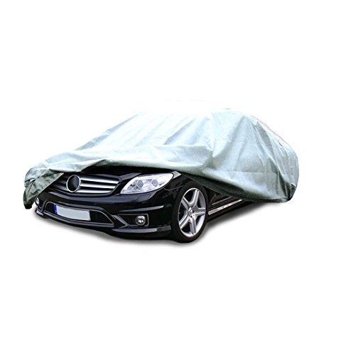 ECD Germany Telo Copriauto Trnaspirante Taglia M 431 x 165 x 119 cm Protezione UV Pioggia Polvere Neve per Auto