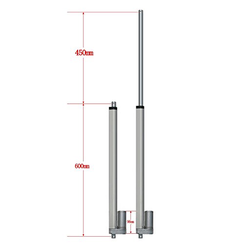 ECO-WORTHY 18 Inch 12V Linear Motor Actuator Heavy Duty 330lbs Solar Tracker Multi-function for Electroic ,Medical,auto Use