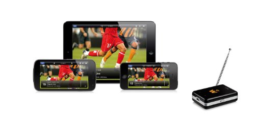 Elgato EyeTV W Mobil Hotspot Ricevitore TV per Kindle, Android, Apple iPad, iPod e su Ogni Tablet O Smartphone, Nero