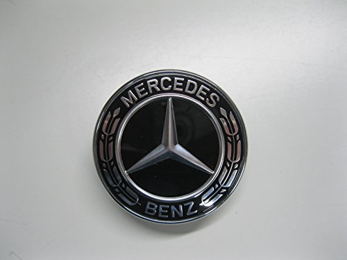 Emblema originale Mercedes Benz per cofano, nero