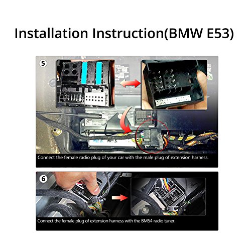 Eonon A0577 esteso di montaggio cablaggio Cabels per Eonon GPS navigatore satellitare GPS testa unità BMW E46/E39/E53 cablaggio cavo 17 pin + 40 pin per GA6150 F/GA6165 F/GA6166 F/GA6201 F/GA7150 A/GA7166 A/GA7201 A/GA9150 A/GA9201 A auto stereo