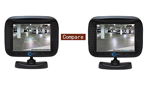 Esky® EC170-11 Piccolissima Videocamera HD a Colori CCD Waterproof per Visione Posteriore, con Angolo di Visione a 170 Gradi - Dimensioni: 2,2x1,6x1,3 cm (Versione senza Linee Guida)