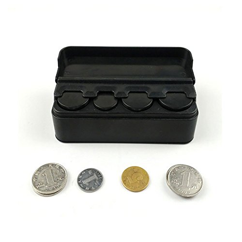 Esoons auto portamonete 11.5*4*3.8 cm Change Storage box auto Dual auto Coin box