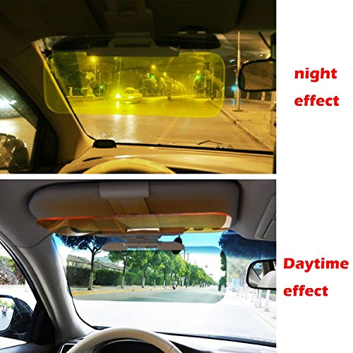 Estensore parasole auto Interinnov© in vetro trasparente antiriflesso per guida diurna e notturna
