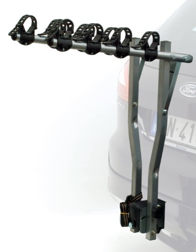 etc Deluxe 4-bike rack da auto – argento