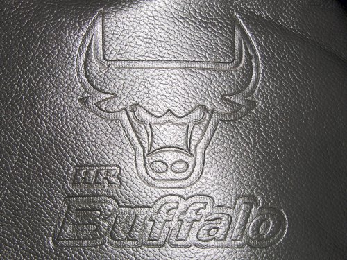 EUFAB 28288 - Set coprisedili "Buffalo", colore: Nero/Grigio