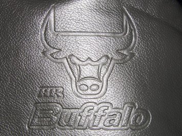 EUFAB 28288 - Set coprisedili "Buffalo", colore: Nero/Grigio
