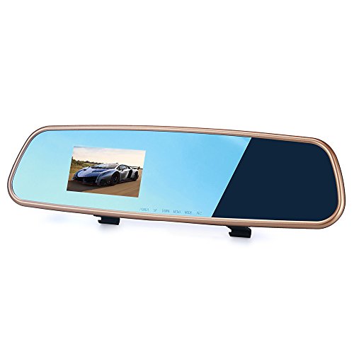 Euzeo auto HD 1080p 8,1 cm specchietto retrovisore Dash DVR Cam video registratore G-Sensor