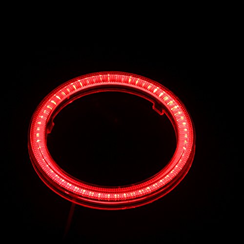 Everbrightt 1 coppia rosso 60MM 45SMD LED veicolo auto Angel Eyes anello di alone luci lampade con SHELL