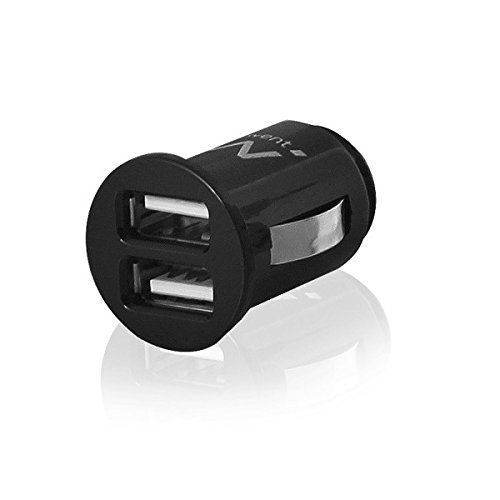 Ewent EW1220 Auto Black mobile device charger - Mobile Device Chargers (Auto, MP3, Mobile phone, PDA, Smartphone, Tablet, Cigar lighter, Black, 12 - 24, 2100 mA)