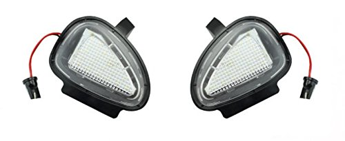 EX1 Auto Luce di Specchio Sotto Specchietto Retrovisore Lampada LED 6500K (Luce Bianca)