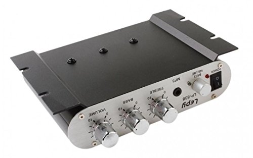 EX1 Mini Portatile Amplificatore 2.1 Canale 12V 3.5mm AUX RCA Uscita con Basso Uscita per Autoradio Hi-Fi Audio Altoparlante