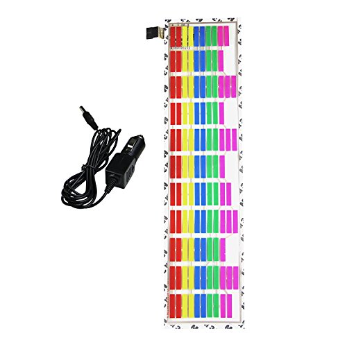 Eximtrade Auto LED Leggero Suono Musica Adesivi Equalizzatore Ardere Audio Voce Ritmo Lampada (Multicolore)