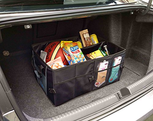 Extra Large Bagagliaio Organizer, Premium Cargo Trunk bagagli Adatto per SUV, Van, auto, camion e casa, nero, garanzia a vita