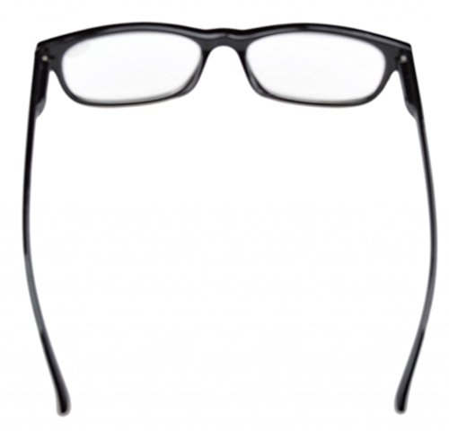 Eyekepper occhiali da lettura retrò 5-pack con cerniere a molla occhiali da sole di lettura Incluso +0.50 nero