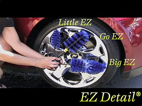 EZ Detail Brushes EZBL EZ, Spazzola per cerchi in lega da auto e moto, per la pulizia