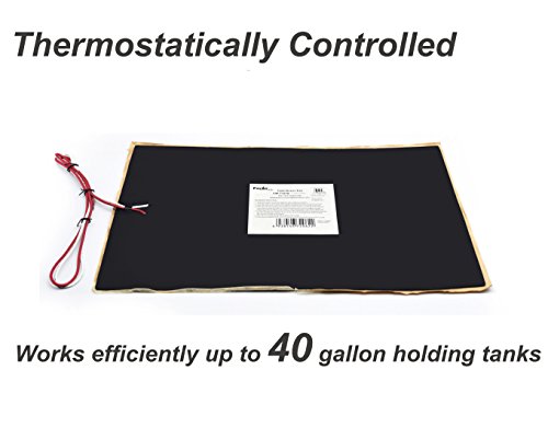 Facon 30 cm x 45 cm RV camper camper rimorchio serbatoio di acqua riscaldatore Pad con controllo del termostato automatico 12 V DC (confezione da 2)