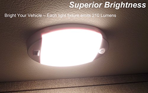Facon New LED 12 V Bright Little Star interno da soffitto a cupola luce 4 W 280 lm con interruttore on/off
