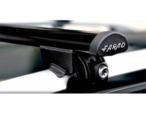FARAD - 91241/130+SM02/R241 - BARRE PORTATUTTO DA TETTO PER AUTO IN ACCIAIO PER VEICOLI CON RAILING
