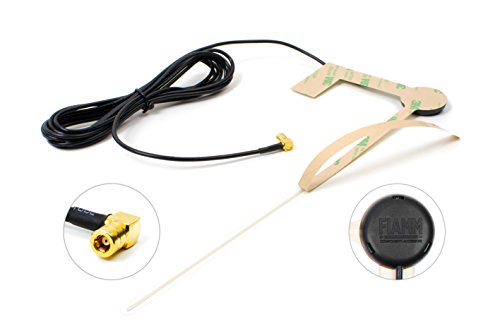 FIAMM Antenna Elettronica Amplificata DAB (radio digitale) da vetro universale per auto connettore SMB