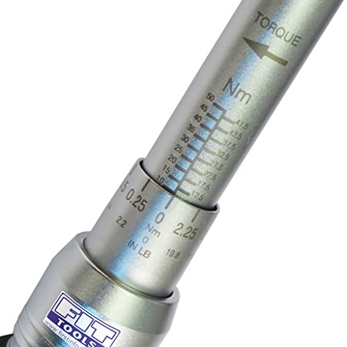 Fit Tools 3/20,3 cm Dr. industriale dinamometrica regolabile 10 ~ 50 nm/99.6 ~ 431.5 in-lb, made in Taiwan