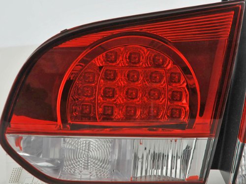 FK Automotive FKRLXLVW010017 Kit LED Fanali Posteriori Chiaro Rosso