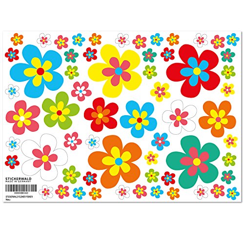 Flower Power Sticker fiori del bosco adesivi per auto, Laptop, decorazione