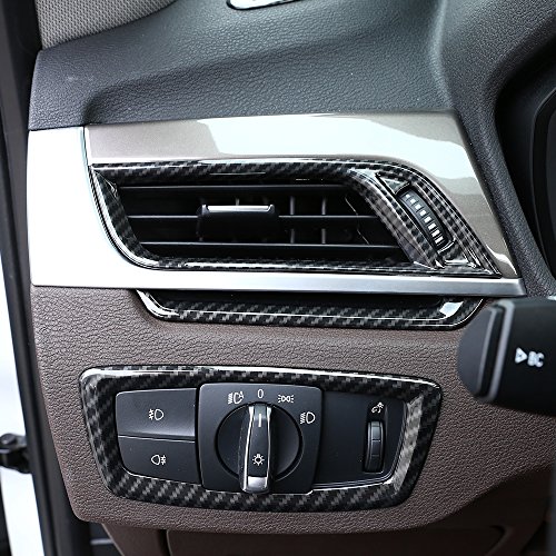 For New X1 F48 2016 – 2018 auto accessori in plastica ABS cromata lato aria condizionata Vent cover Trim 4pcs