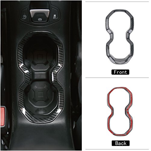 For RENEGADE 2015 – 2017, Boxatdoor interno auto telaio interno decorativo Trim Carbon nero (un set di telaio interno di Jeep Renegade)
