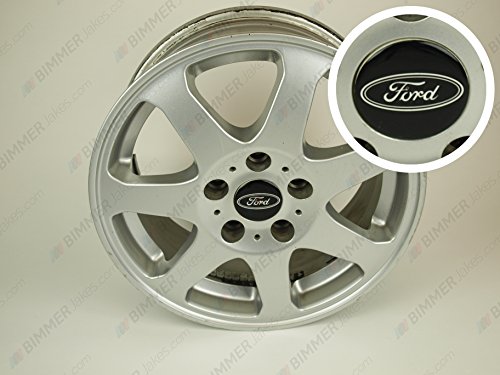Ford Black Center Wheel Caps 60/56 mm (Aez, Dezent, Enzo, Alutec...)