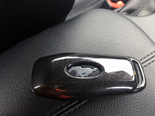 Ford - Custodia chiave a controllo remoto smart 3 tasti, guscio rigido, lucido, per Ford Mondeo Fusion (nero).